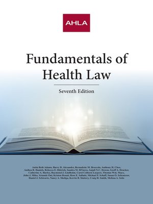 cover image of AHLA Fundamentals of Health Law (Non-Members)